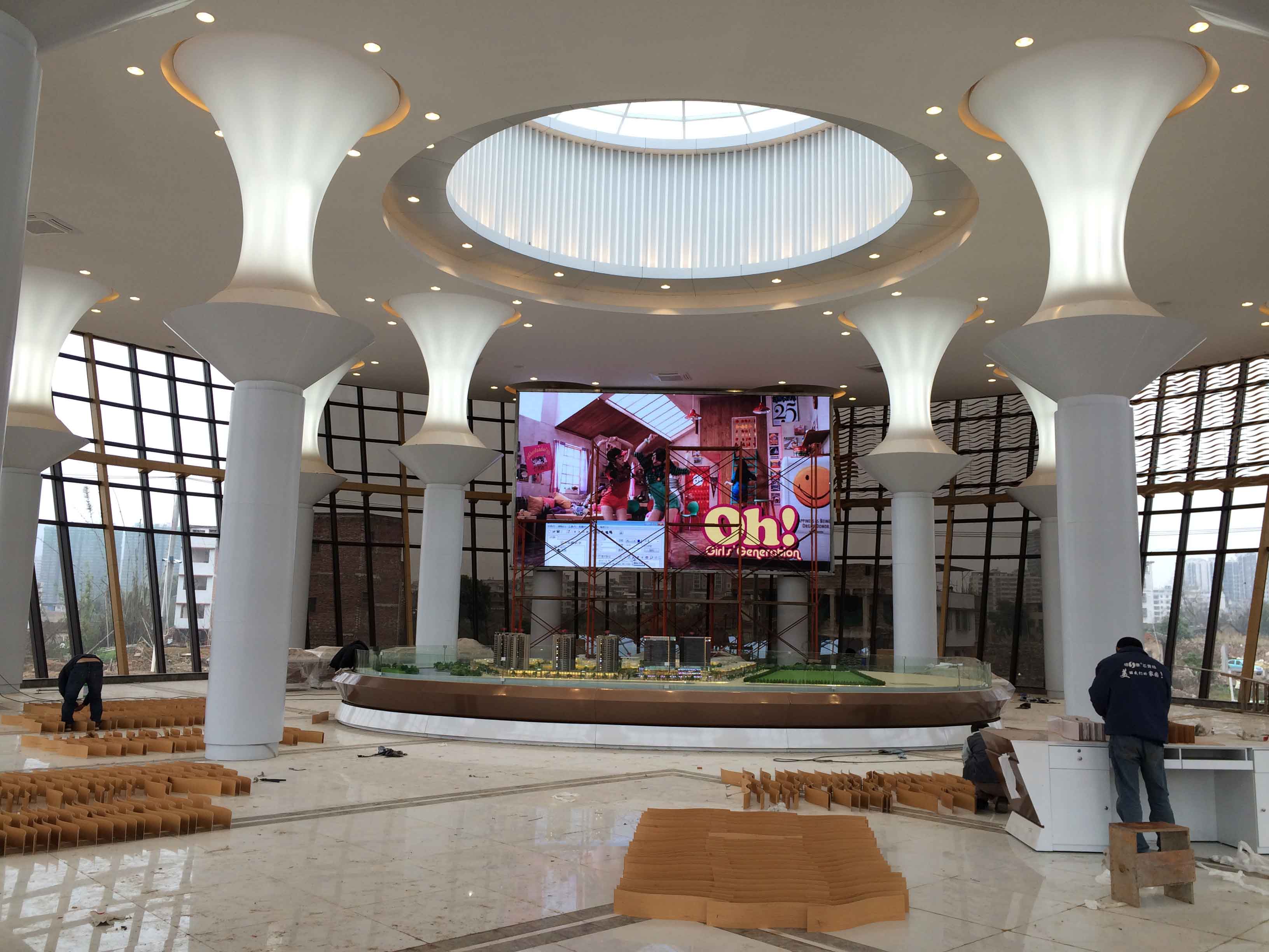 广东梅州 户内P5全彩屏 40平方